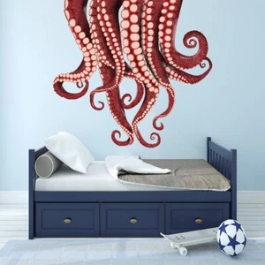 Kraken Wall Sticker - Vinyl Octopus Tentacles Decal - Sea Monster Decorations VW - Picture 1 of 8