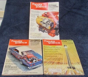 3 Vtg 1975 1976 POPULAR SCIENCE Magazines Lot NEW ELECTRIC Turbo CAR GM Ford AMC - Picture 1 of 5
