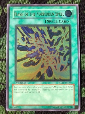 Flash of the Forbidden Spell, CDIP-EN038, 1st Edition Ultimate Rare Near Mint, N - Image 1 of 3