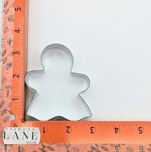 Lote de 7 cortadores de galletas navideñas vintage Santa Angel pan de jengibre niña y niño - Imagen 1 de 10