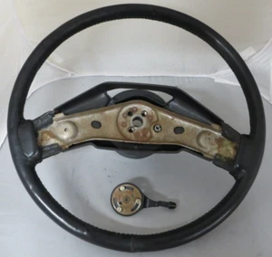1992 Cadillac Brougham - Leather Steering Wheel (black) - Picture 1 of 13
