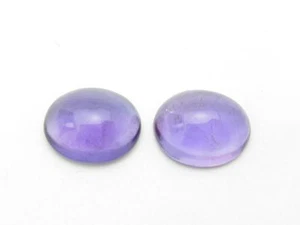 Genuine Purple Amethyst Cabochon Oval Cut 5.60 tcw Loose Gemstone 11mm x 9mm - Picture 1 of 4