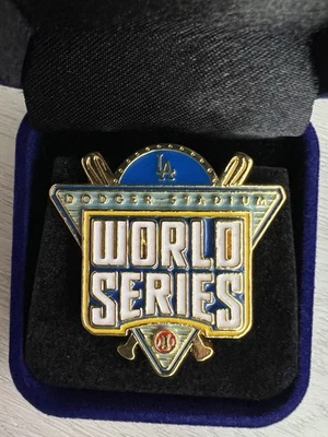 2025 LOS ANGELES DODGERS Official World Series Media Press Pin Champs Stadium - Image 1 of 4