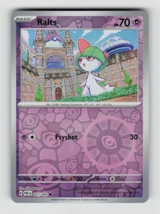 Ralts -, PAF, SV: Paldean Fates, 027/091, Common, Reverse Holo, NM - Bild 1 von 2