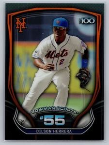 2015 Bowman #BTP-55 Dilson Herrera Bowman Scouts' Top 100 - Picture 1 of 2