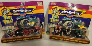NEW VINTAGE 1990 Micro Machines Tuff Trax Collection 4 + 5 Tractor Pull Pulling - Picture 1 of 18