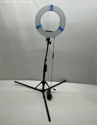 Anillo de luz portátil Neewer negro con cable pierna ajustable Rl-12 no probado Foto 1 de 4