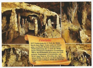 Sonnenbuhl Germany Postcard Fog Cave Nebelhohle Genkingen Swabian Alps - Picture 1 of 2