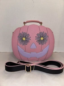 Backstitch Bruja Springoween Pink Pumpkin Crossbody Bag Daisy - Picture 1 of 13