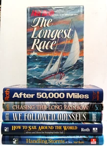 Hal Roth Sailing Book Set: Author Signed First Editions: Ed Boden "Kittiwake" - Picture 1 of 15