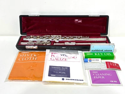 YAMAHA YFL-211S YFE211S Silver Plate Flute With Case From Japan - Image 1 of 4