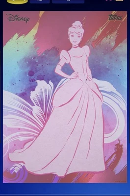 Topps Disney Collect Royal Realms Legendary LE Rainbow Pretty In Pink Cinderella - Image 1 of 2