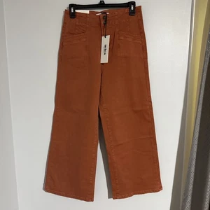 Mica Denim Wide Crop Jeans Super High Rise Women Size 28 - Picture 1 of 4