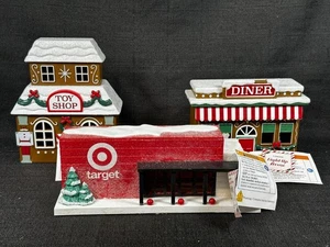 2025 Target Bullseye Playground Light Up LED Village Houses Diner Toy Store - Picture 1 of 5