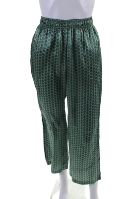 Faith Connexion Womens Elastic Waist Abstract Print Pants Green Small - Image 1 of 4
