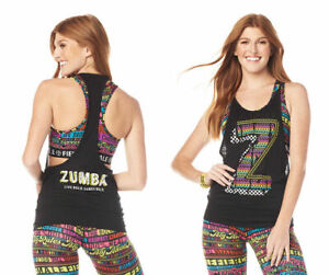 Zumba Dance Bold Bubble Tank - Bold Black - sizes XS, S, M, L (B158)