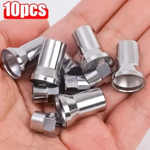 TR414 Chrome Car Tire Wheel Tyre Valve Stem Hex Cap w/ Sleeve Cover Accessories - Picture 1 of 14