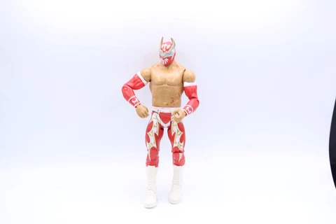 WWE Sin Cara Mattel Basic Wrestling Action Figure Red Attire LOOSE Cover