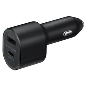 Samsung Super Fast Dual Car Charger (45W+15W) 2 Ports (NO CABLE)- Black (Non Ret - Picture 1 of 1