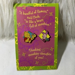 Disney Hallmark Winnie the Pooh and Piglet Too Duo Hat Lapel Pin Set - Picture 1 of 3
