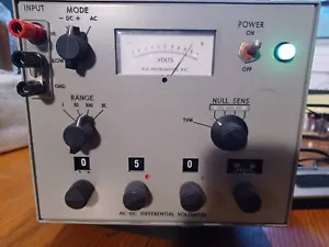 INSTRUMENTOS AUL (¿Modelo 1412?) Voltímetro diferencial de CA/CC - ¡NO FLUKE 893A!¡! - Imagen 1 de 7