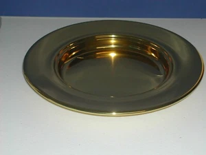 Artistic Mfg RW404 Solid brass stacking communion bread plate, 10" diameter - Picture 1 of 2