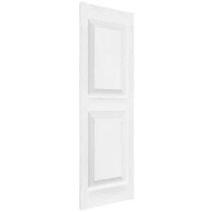 Ekena Millwork LP2S14X08000BW Lifetime Vinyl, Standard Two Equal, Raised Pane... - Picture 1 of 12