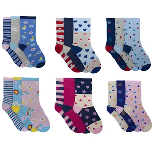  Ladies socks Cotton Rich Patterned Socks Size 4-7 EUR 37-41 6 pairs - Picture 1 of 13