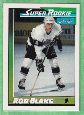 1991-92 O-Pee-Chee Super Rookie #6 Rob Blake Los Angeles Kings - Image 1 of 2