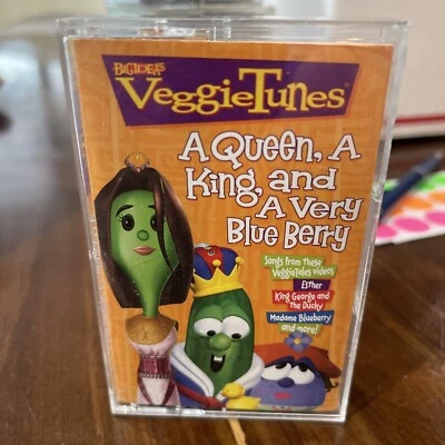 VeggieTunes Veggie Tunes: A Queen, King, Very Blue Berry RARE CASSETTE - Image 1 of 4