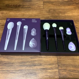 KUMO x SSIN THE VIOLET Face Tool Set Powder Blush Foundation Brush Sponge Set - Picture 1 of 10