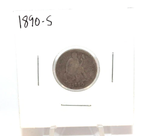 1890-S Liberty Seated Dime Coin [073WEJ] Cover