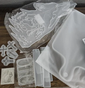 Resin Silikon Formen Lot über 80 Stück Neu & Gebraucht Schildkröten Totenköpfe Tabletts Pfoten - Bild 1 von 18