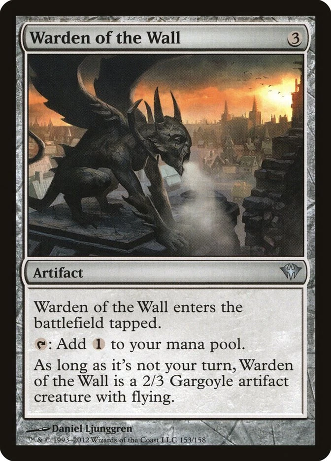 4x Warden of the Wall MTG DKA #153 Magic Taiwan Traditional-C NM/Unplay UC card - Image 1 of 1