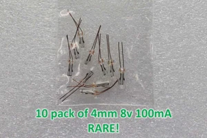 RARE (10) 4mm 8v 8 volt 100mA Radio Climate Control LCD backlight bulbs Lexus - Picture 1 of 3