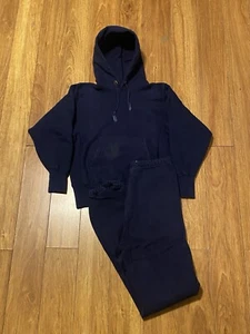 Vintage Champion Lands End Reverse Weave With Sweatpants Small SET 80s 90s MINT - Picture 1 of 13