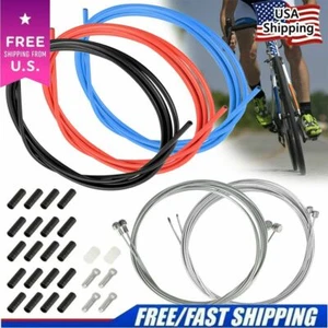 Alloggiamento cambio bici universale anteriore posteriore cambio/freno interno cavo set strada MTB - Foto 1 di 14