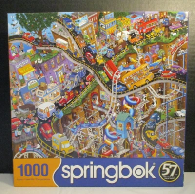 Springbok Puzzle Getting Away 1000 Pieces New Steve Skelton Artist 2020 - Image 1 of 4