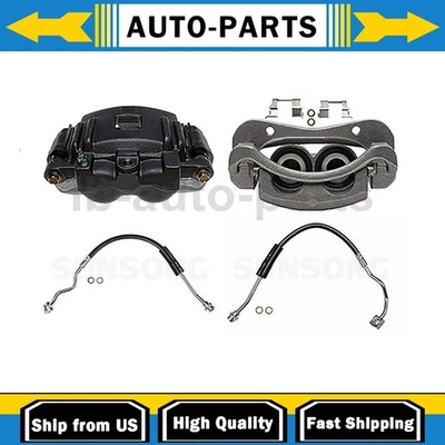 Pinza de freno delantera con mangueras lado conductor pasajero se adapta a GMC Canyon 2,8 L 3,5 L_ Foto 1 de 4