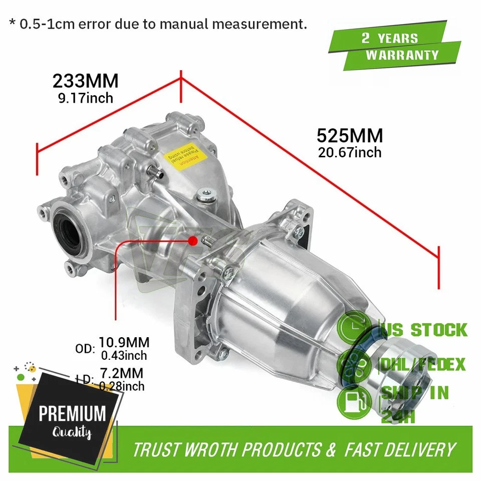 Rear Differential For 2013 2014-2019 Ford Edge 3.7L 3.5L MU7Z4000J CV6W-4B025-DF - Image 1 of 4