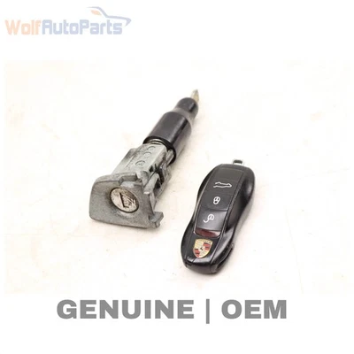 2011-2018 PORSCHE CAYENNE - LOCK Cylinder SET W/ KEY 95853890104 - Image 1 of 4