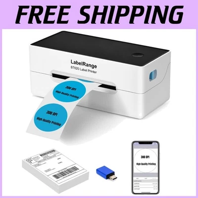 Thermal Shipping Label Printer, 4x6 Labels, Bluetooth/USB - Image 1 of 4