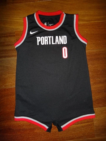 Infant 24 Months Nike Damian Lillard Portland Trail Blazers Romper Style Jersey Cover