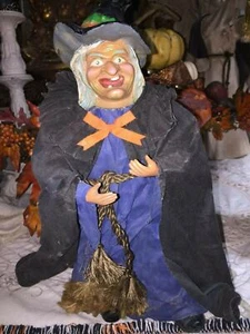 Halloween Witch 16" - Greenhouse Imports, Taiwan - Vintage - Imagen 1 de 10