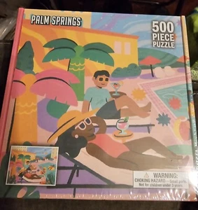 Puzzle Palm Springs 500 pezzi puzzle de bored (KessCo) nuovo sigillato in fabbrica - Foto 1 di 2