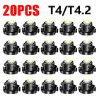 20x White T4 T4.2 Neo Wedge Led-dash Switch A/c Climate Control Hvac Light Bulbs