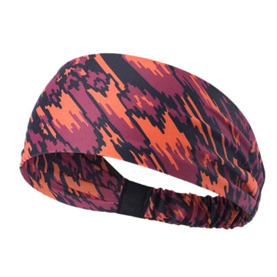女士男式运动弹力头带健身房瑜伽跑步篮球汗带头发包 — 第 1/4 张图片