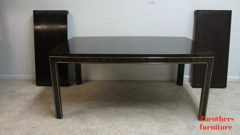 Vintage Mastercraft Amboyna Neo Classical Dining Room Banquet Conference Table Cover