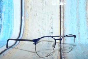 Ray-Ban RB6375 2981 Round Gunmetal Polished Blue Unisex Eyeglasses 53mm - Picture 1 of 9