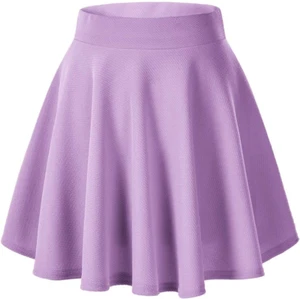 Women'S Basic Versatile Stretchy Flared Casual Mini Skater Skirt - Picture 1 of 12